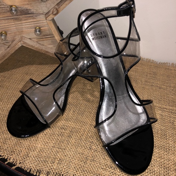 stuart weitzman clear sandals